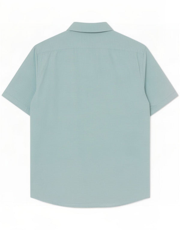 Dunnes Camicia a maniche corte da uomo XL Lino blu
