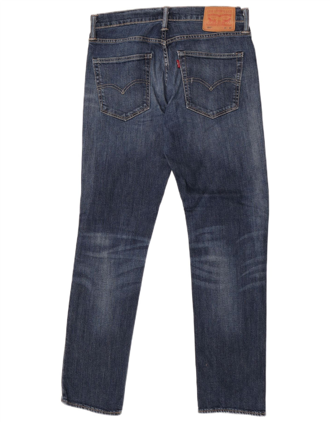 Levi's Uomo 511 Slim Jeans W31 L32 Cotone Blu