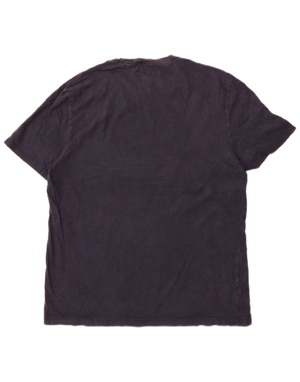 T-shirt grafica da uomo Penguin Top XL in cotone blu navy