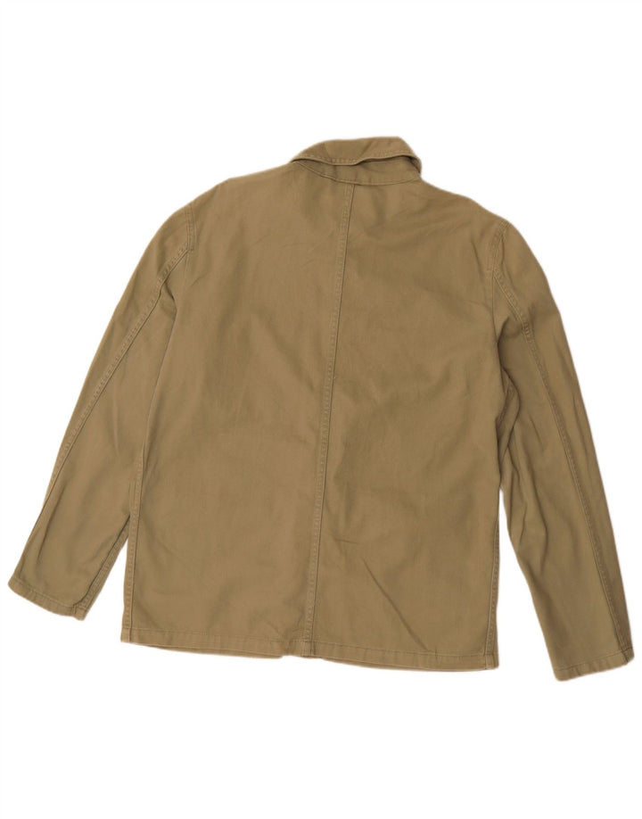 Camicia overshirt da uomo Reiss in cotone kaki medio
