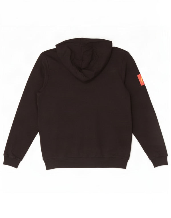 Felpa con cappuccio grafica da uomo Puma Large in cotone nero
