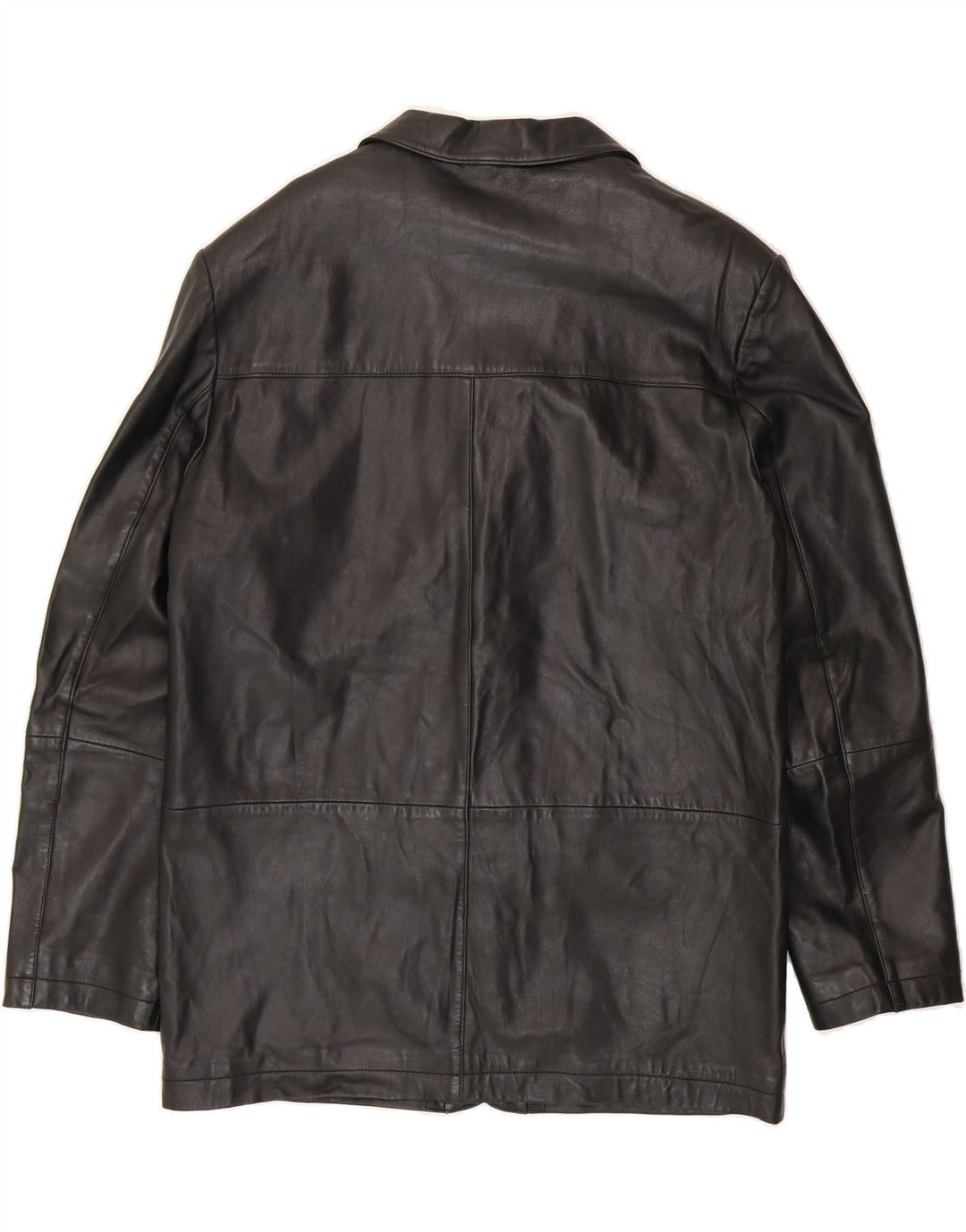 STONES Mens Leather Jacket UK 42 XL Black Leather Vintage Stones and Second-Hand Stones from Messina Hembry 