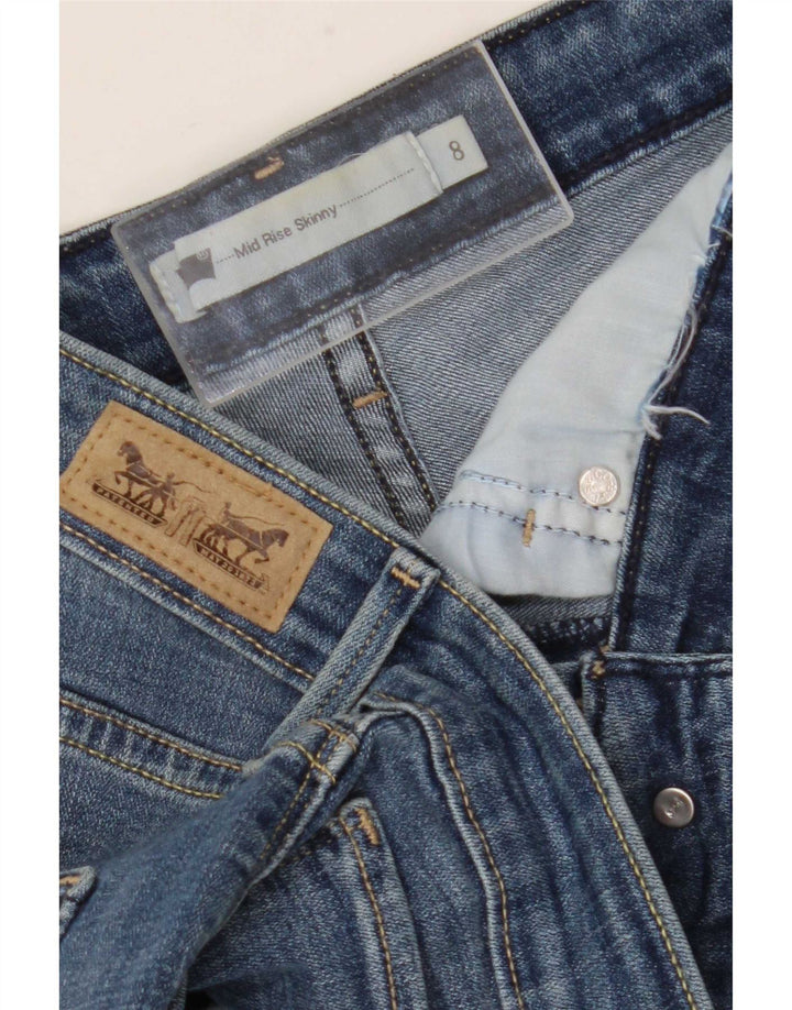 Jeans skinny Levi's da donna a vita media US 8 medi W30 L31 Blu