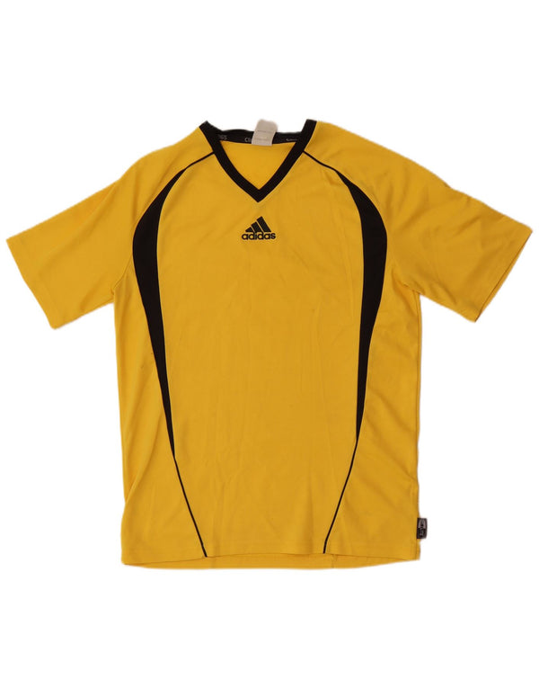T-shirt Adidas Clima 365 da uomo, piccola, color block giallo