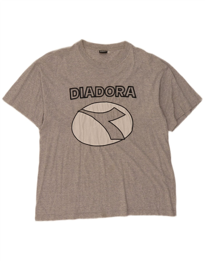 T-shirt grafica da uomo Diadora Top Large Grigia