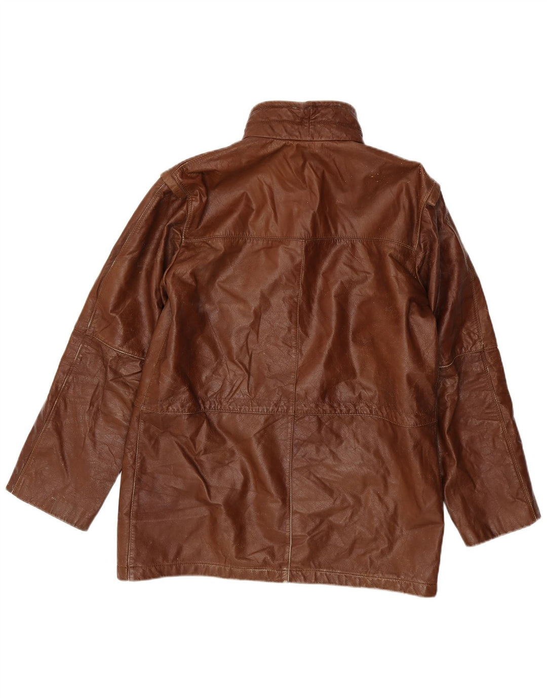 Giacca in pelle da uomo VINTAGE UK 38 Marrone medio