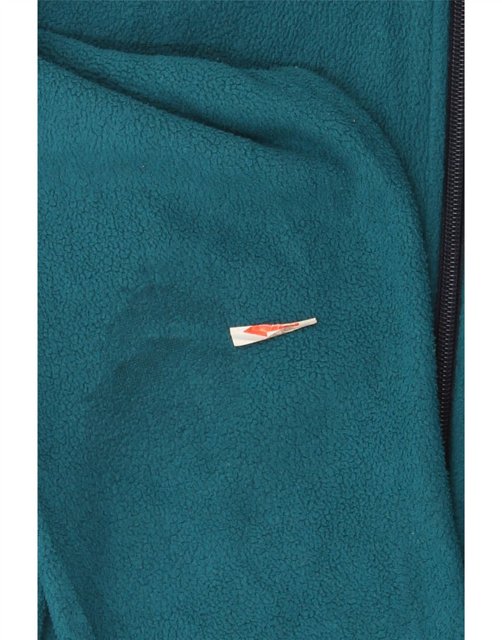 Giacca in pile da donna Marks & Spencer UK 14 Large Blu Poliestere