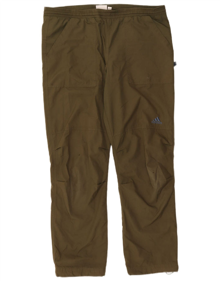 Pantaloni da tuta da uomo Adidas XL poliestere kaki