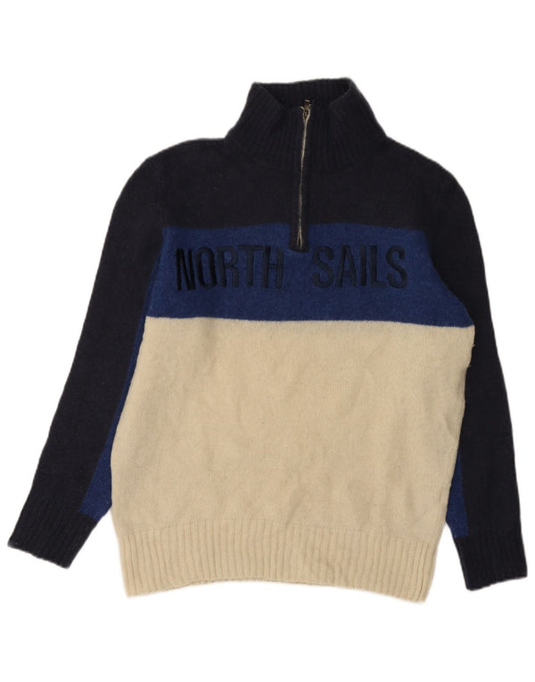 Maglione da donna con collo con zip North Sails UK 16 Large Blu Navy