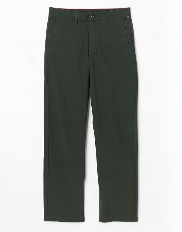 Vans Mens Relaxed Tapered Chino Trousers W32 L30 Green Cotton