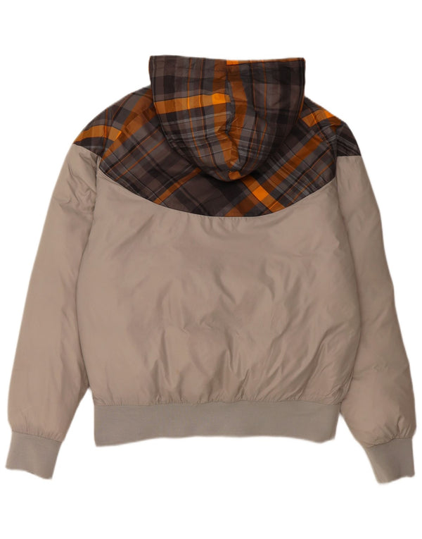 Giacca imbottita con cappuccio Nike da uomo UK 36 Small Grigio Colourblock Poliestere