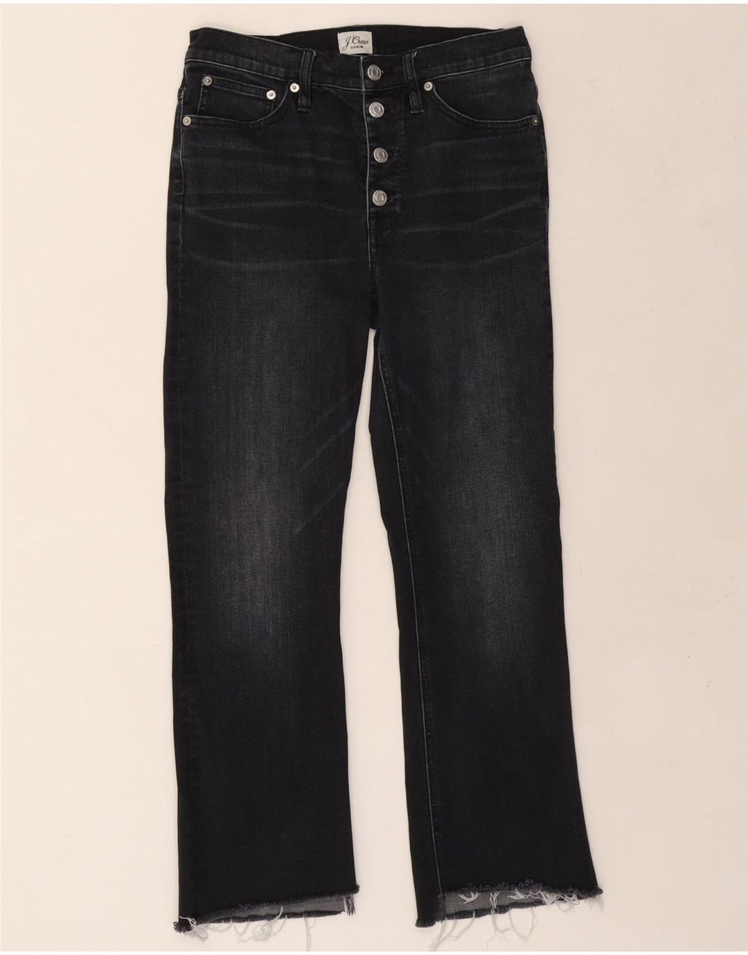 Jeans bootcut da donna J. CREW W28 L26 cotone nero