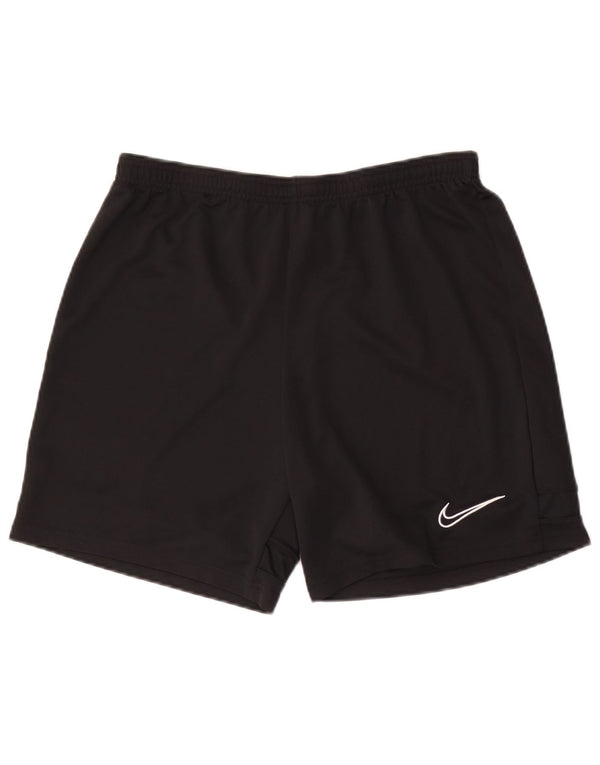 Pantaloncini sportivi Nike Dri Fit da uomo, grandi, in poliestere nero