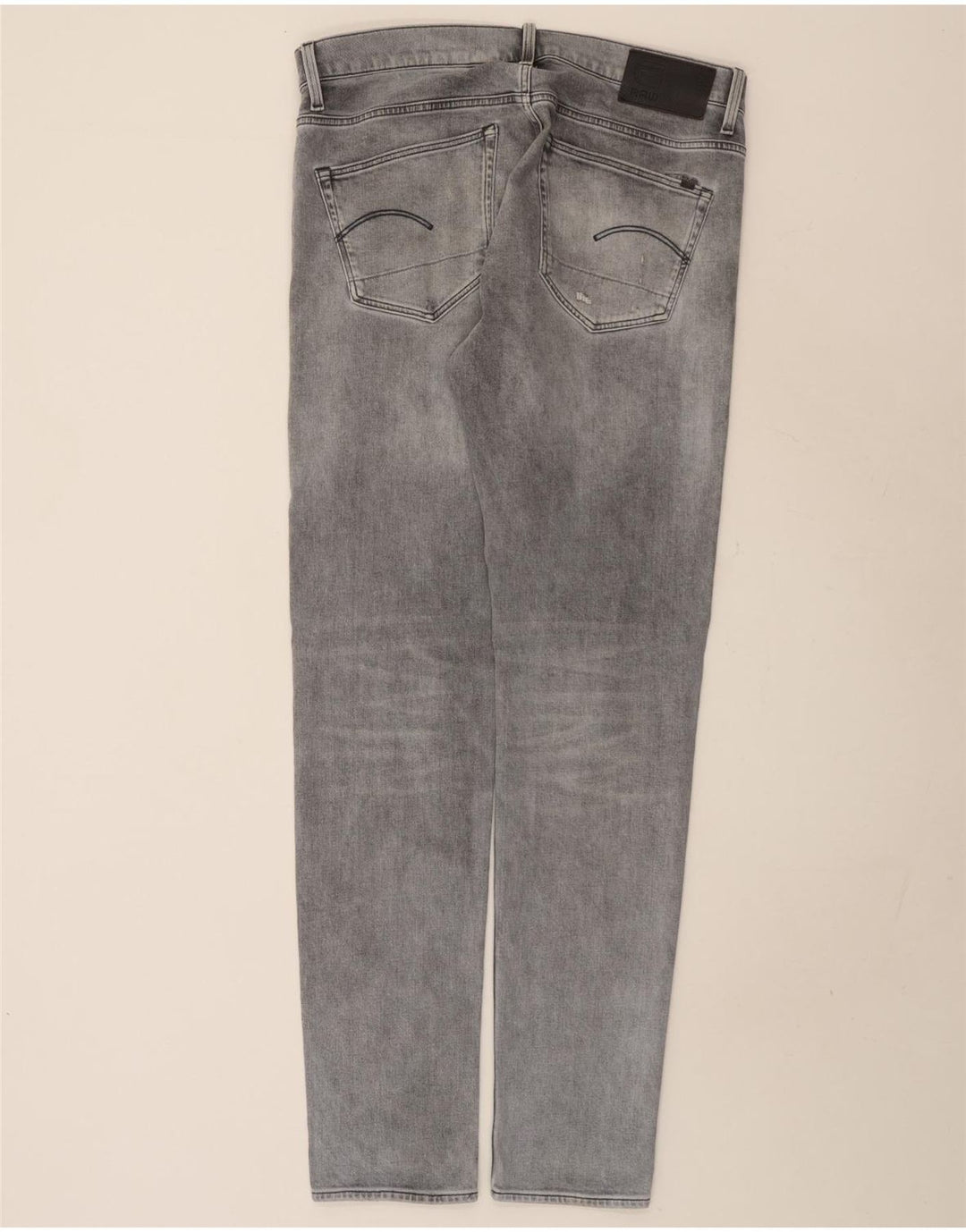 Jeans slim invecchiati da uomo G-Star 3301 W36 L36 cotone grigio