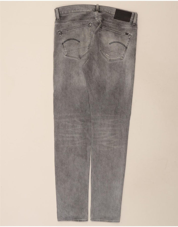 Jeans slim invecchiati da uomo G-Star 3301 W36 L36 cotone grigio