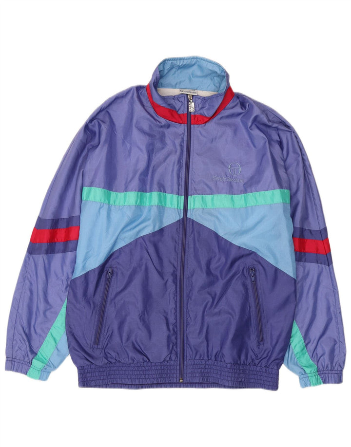 Tuta Intera Uomo Sergio Tacchini IT 46 Small Blu Colourblock Poliammide