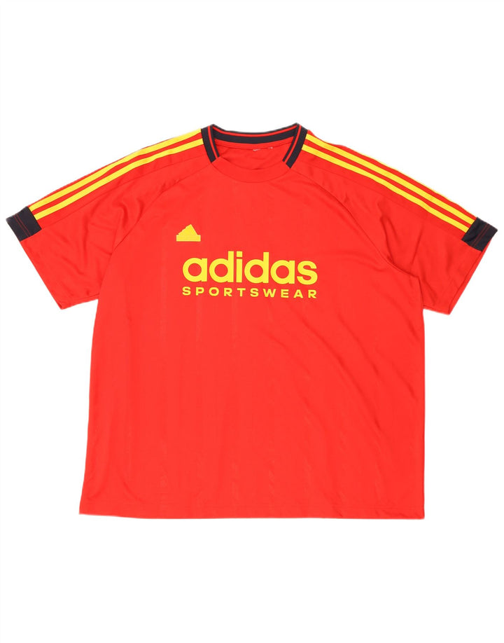 T-shirt grafica da uomo Adidas Top 2XL rossa