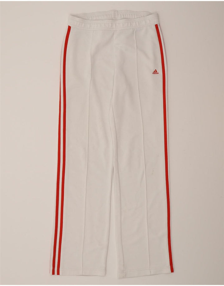 Pantaloni da tuta da donna Adidas UK 10 Small Poliestere bianco