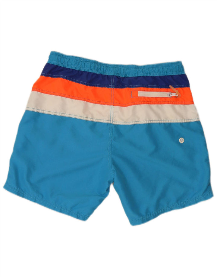 Pantaloncini da bagno regolari da uomo con grafica Superdry Large Blue Colourblock
