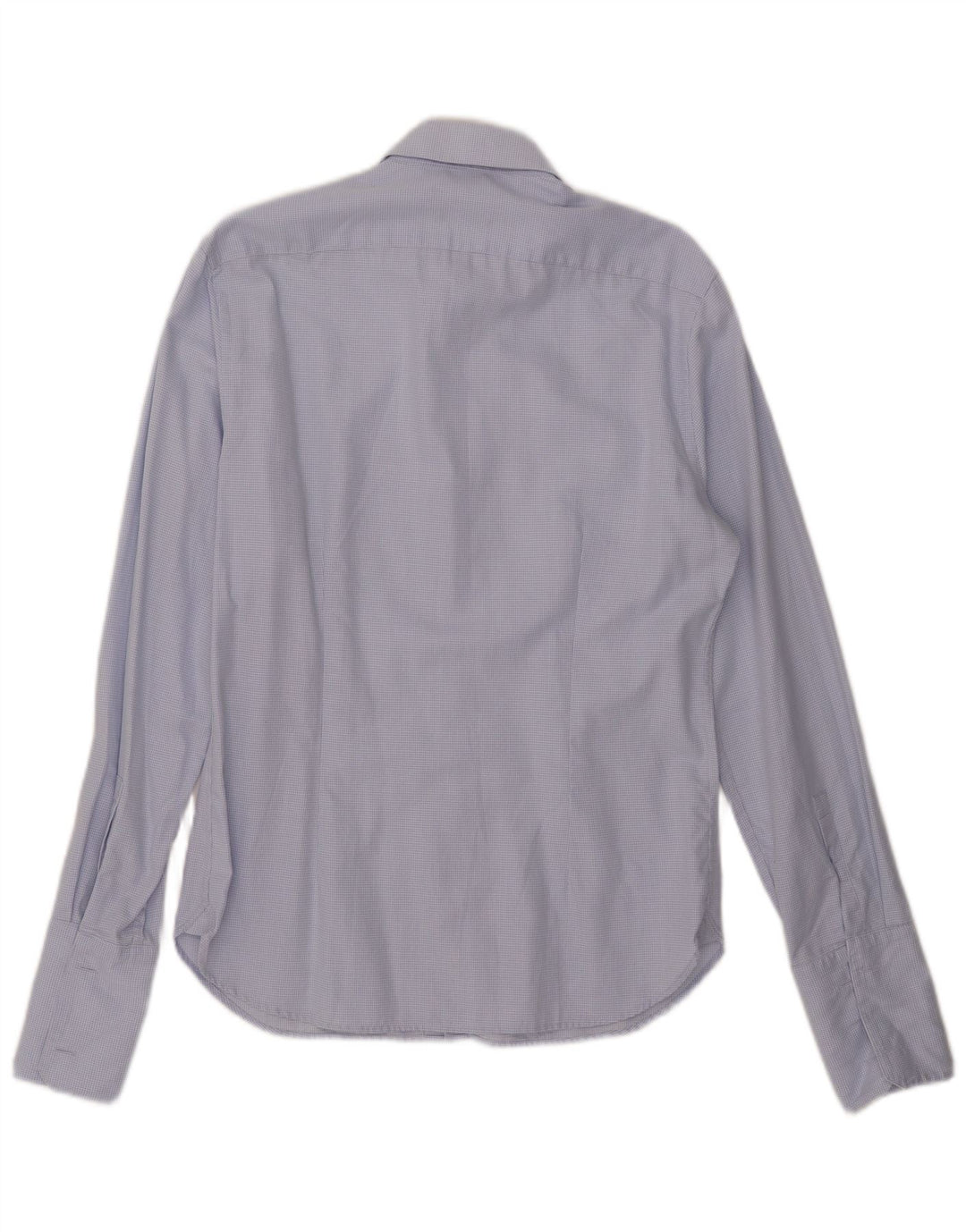 Camicia formale da uomo slim fit Dkny taglia 15 1/2 quadri blu medio