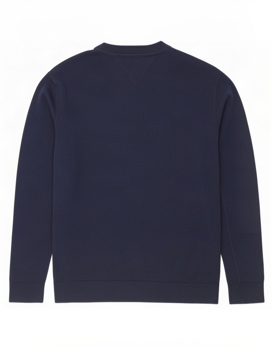 Maglione maglione girocollo da uomo Tommy Hilfiger piccolo in cotone blu navy