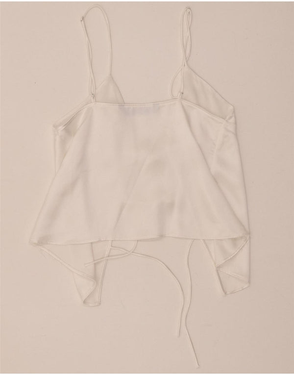 Canotta corta da donna Zara UK 6 XS bianca