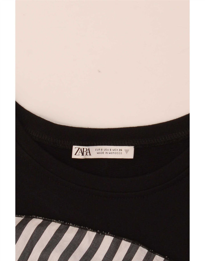 Camicetta Zara da donna Top UK 10 piccola a righe nere