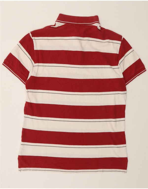 Polo da rugby da uomo a maniche corte ADIDAS Miami Heat, a righe rosse medie