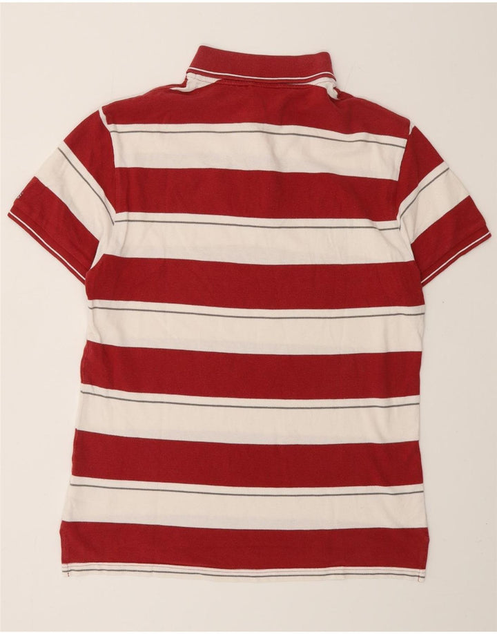 Polo da rugby da uomo a maniche corte ADIDAS Miami Heat, a righe rosse medie