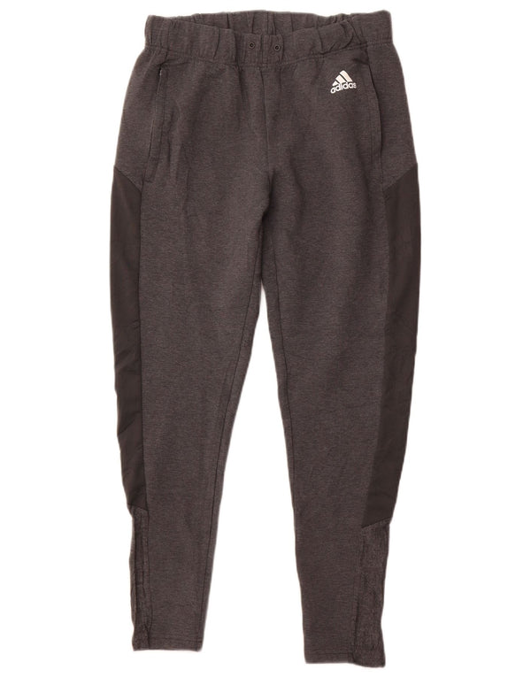 Pantaloni della tuta Adidas Primegreen da donna UK 8/10 Small Grey Colourblock