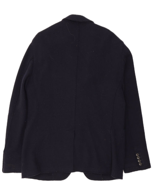 Giacca blazer a 3 bottoni da uomo Tommy Hilfiger IT 54 2XL Lana blu navy