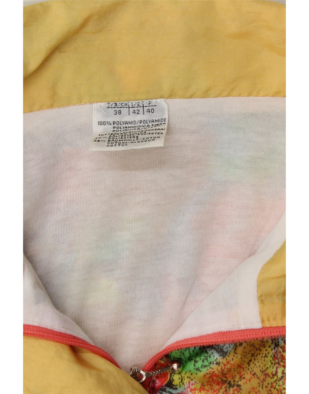 VINTAGE Womens Anorak Jacket IT 42 Medium Multicoloured Floral Polyamide Vintage Vintage and Second-Hand Vintage from Messina Hembry 