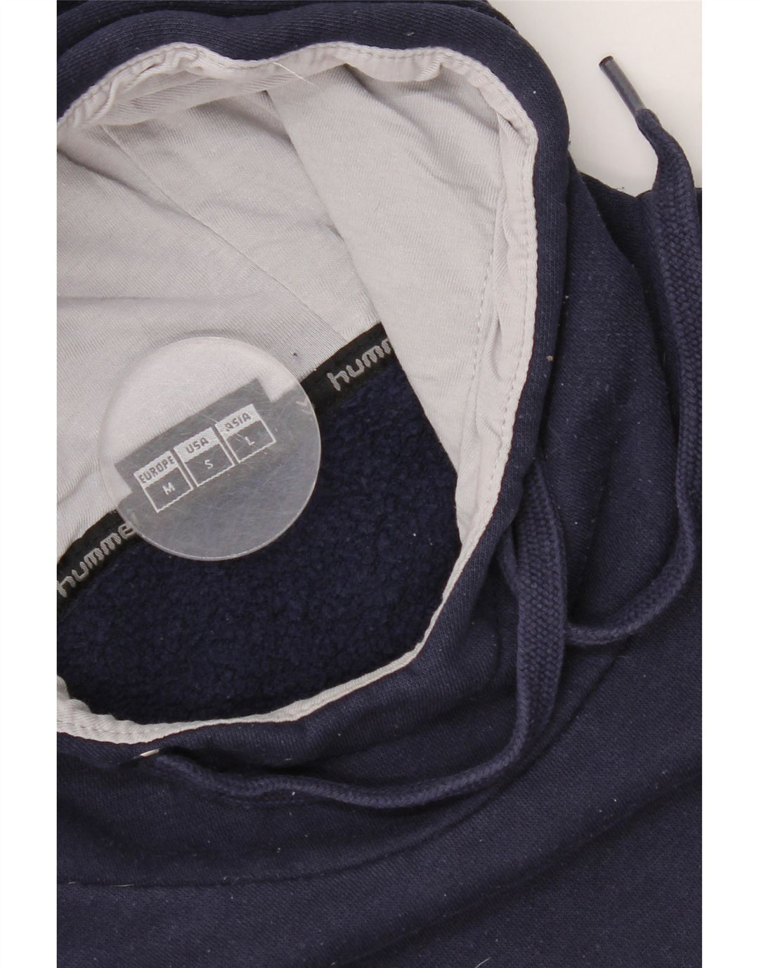 Felpa con cappuccio grafica da uomo Hummel, cotone medio blu navy
