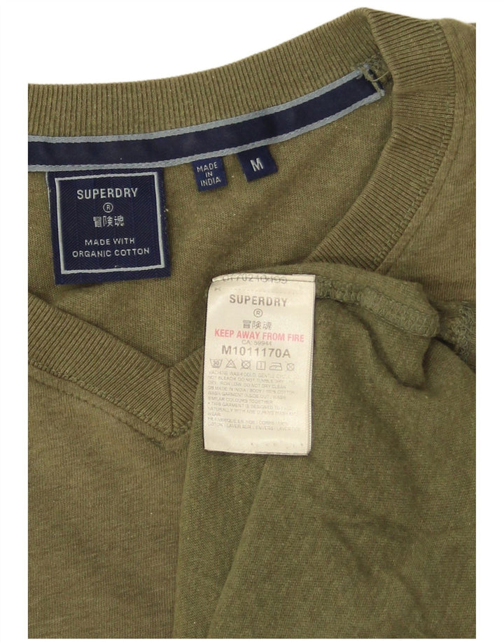 T-shirt da uomo Superdry Top in cotone kaki medio