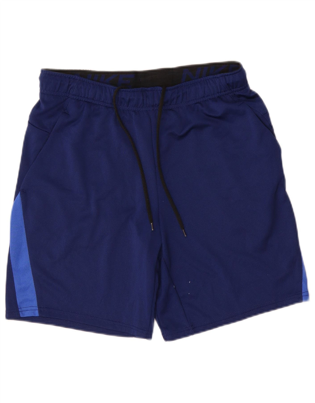 Pantaloncini sportivi Nike da uomo Dri Fit, poliestere color block medio blu navy