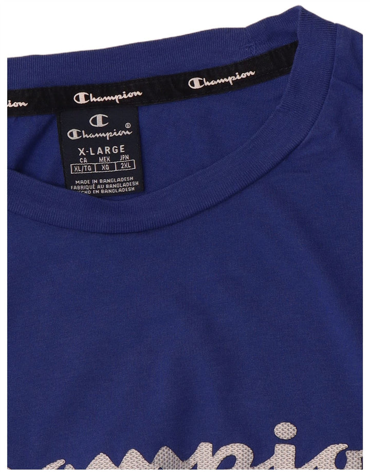 T-shirt grafica da uomo Champion Top XL Blu