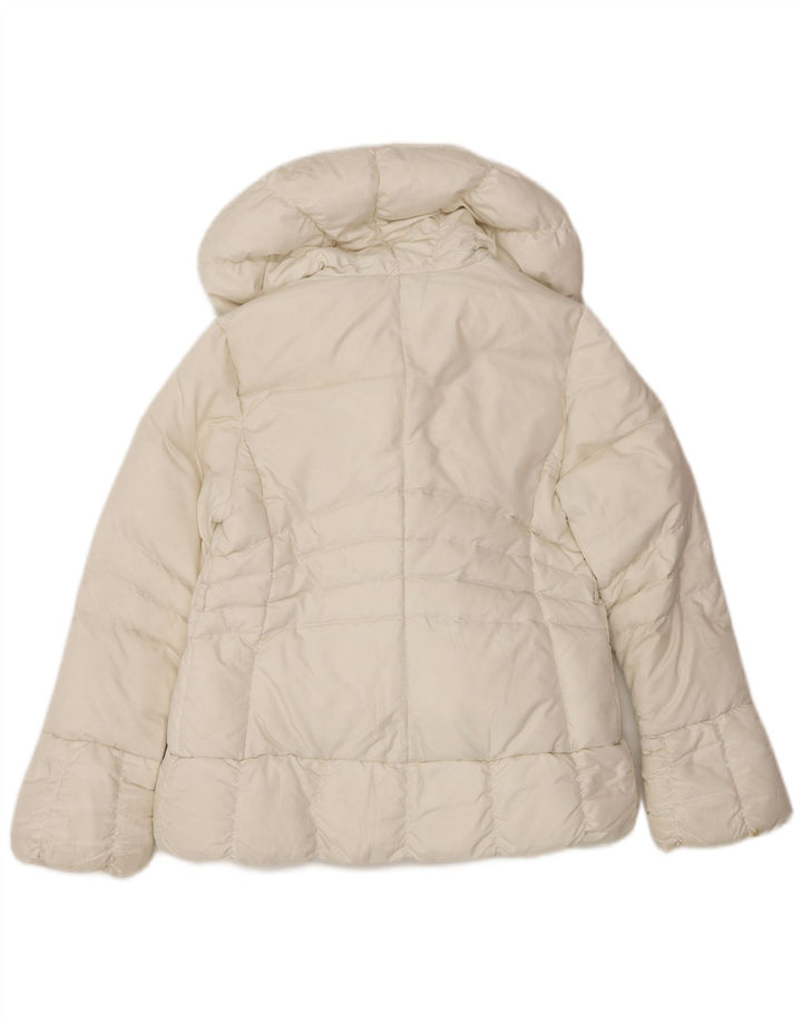 Giubbotto Imbottito Bambina Moncler 9-10 Anni Nylon Bianco
