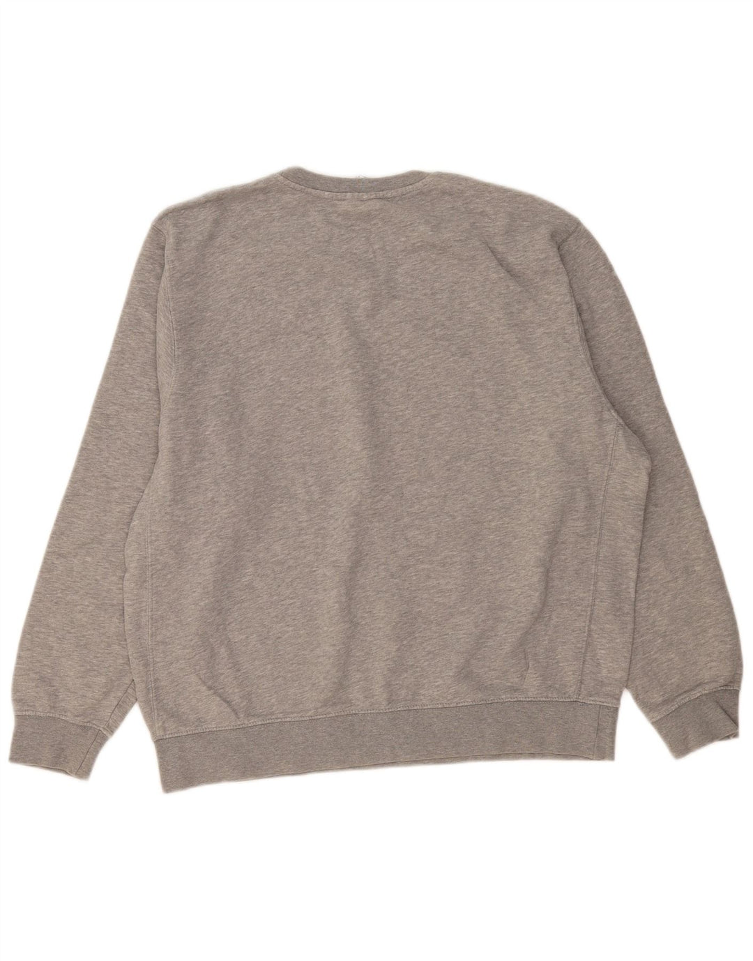 Felpa grafica Nike da uomo, maglione grande, cotone grigio