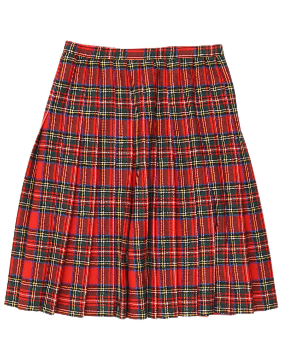 Gonna a portafoglio vintage da donna W30 scozzese medio rosso