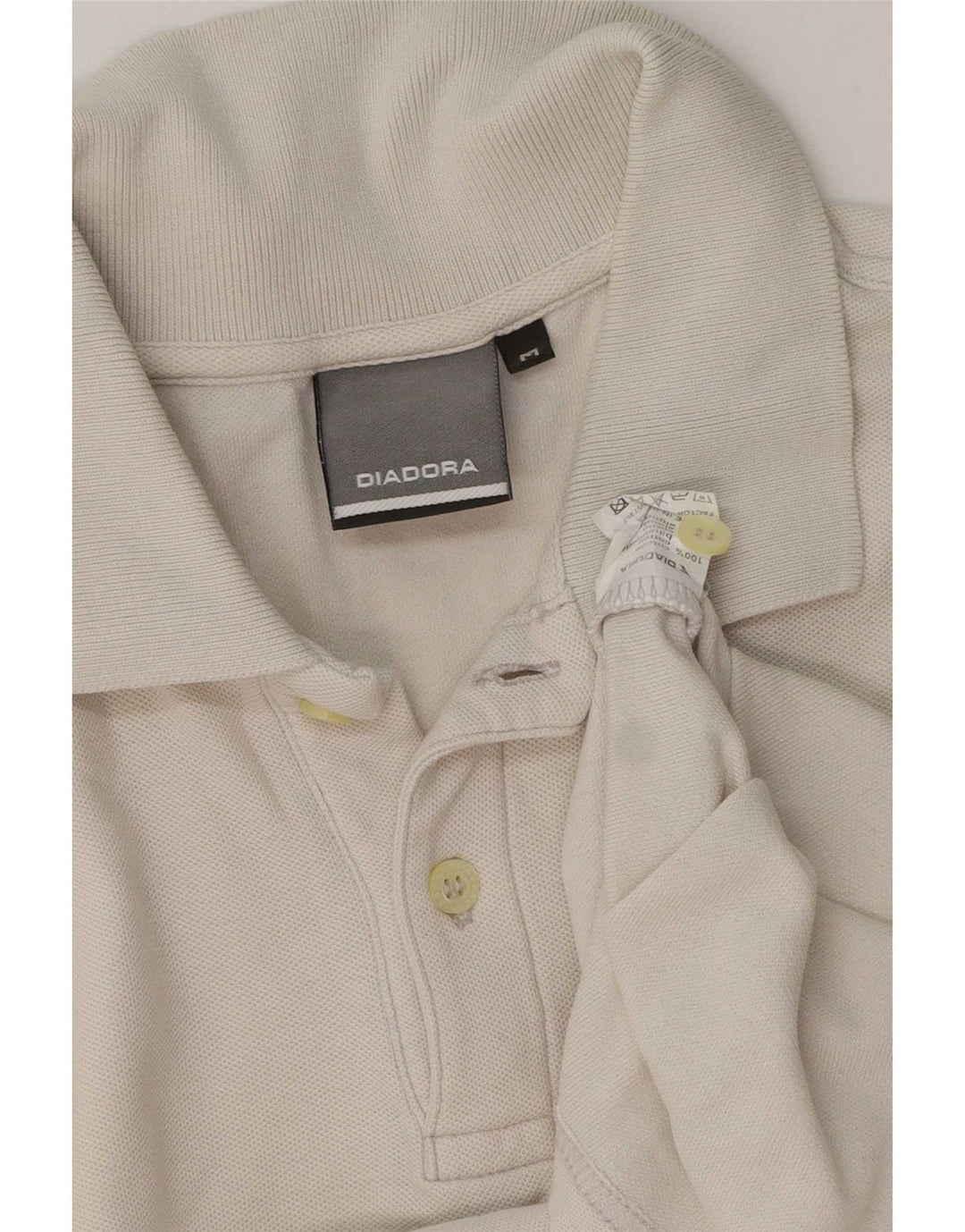 Polo Uomo Diadora Cotone Medio Bianco