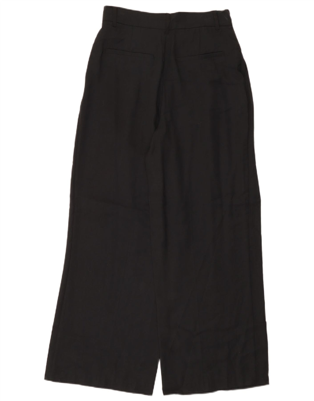 Pantaloni chino a gamba larga da donna Zara medi W28 L29 modal nero