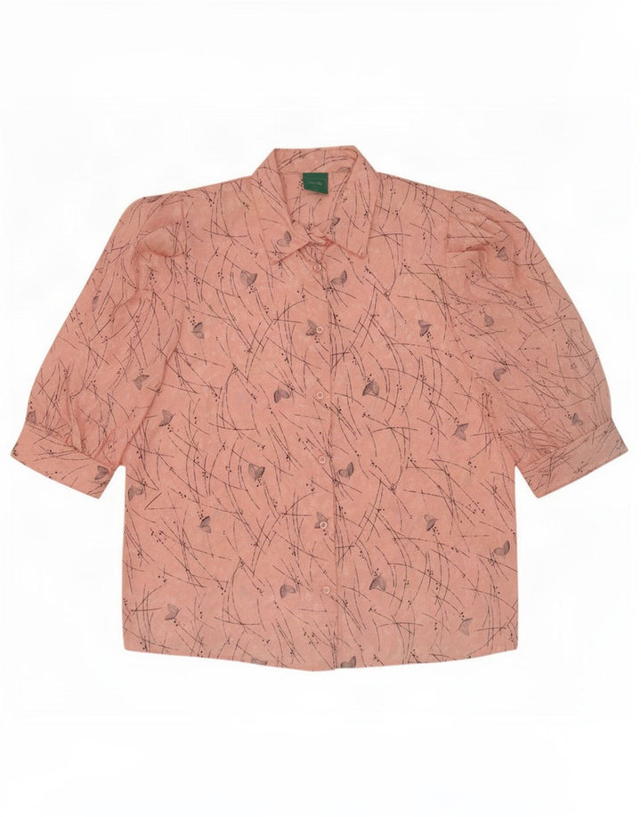 Camicetta da donna a maniche corte con motivo astratto Canda EU 42 Large Rosa