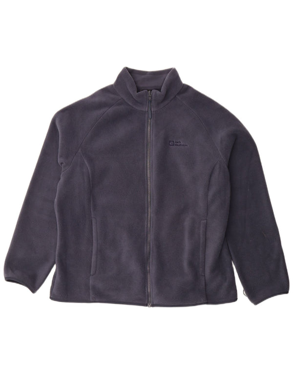 Giacca in pile da donna Jack Wolfskin UK 20 2XL poliestere blu navy