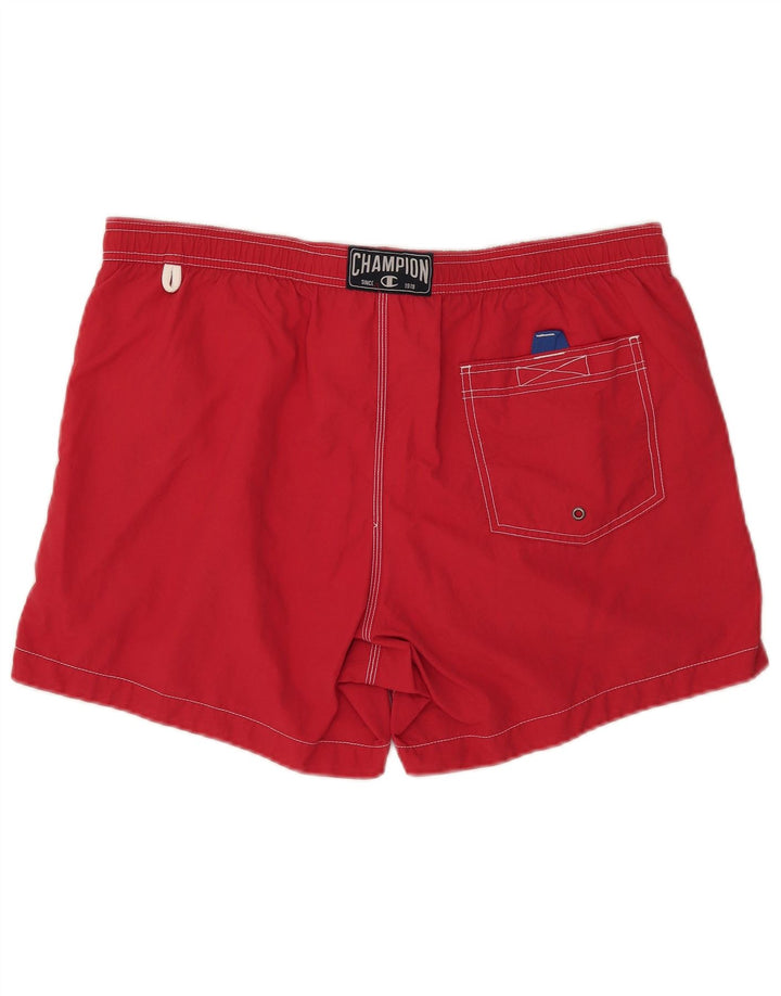 Pantaloncini da bagno da uomo Champion 3XL Rosso Poliammide