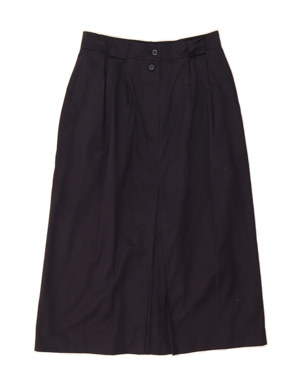 BOGNER Womens A-Line Skirt EU 38 Medium W27  Navy Blue Cotton