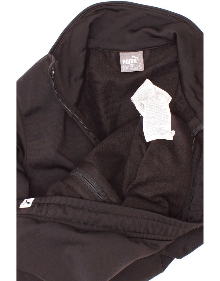 Giacca da tuta grafica da ragazzo Puma 9-10 anni Colorblock nera