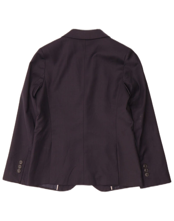 Giacca Blazer a 2 Bottoni Zara da Bambino 9-10 Anni in Lana Blu Navy