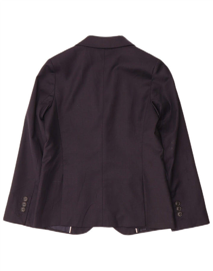 Giacca Blazer a 2 Bottoni Zara da Bambino 9-10 Anni in Lana Blu Navy
