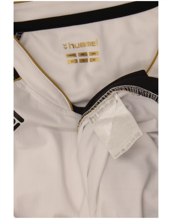 Top HUMMEL da uomo a maniche lunghe XL bianco color block