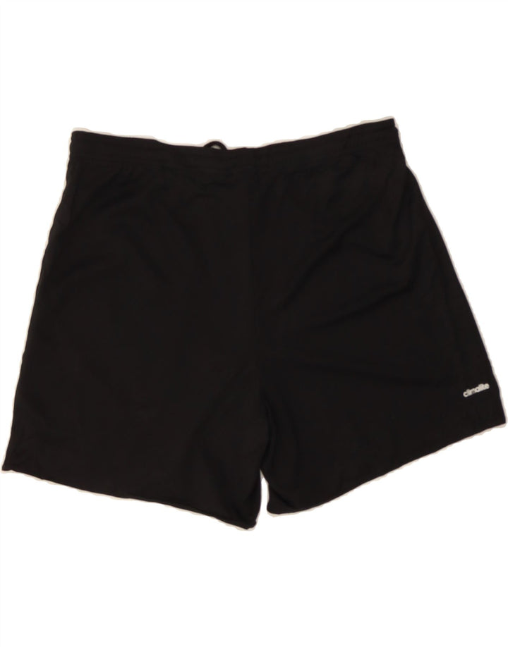 ADIDAS Womens Climalite Sport Shorts UK 12 Medium  Black Polyester Vintage Adidas and Second-Hand Adidas from Messina Hembry 
